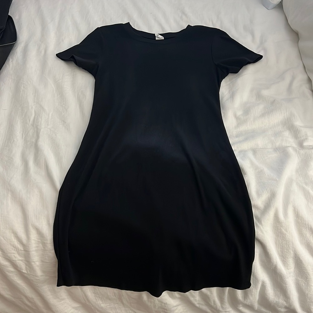 Cotton Black Mini Dress